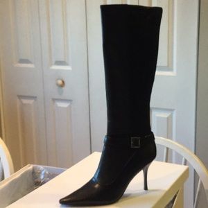 Calvin Klein NWT  leather boots black Size 7M